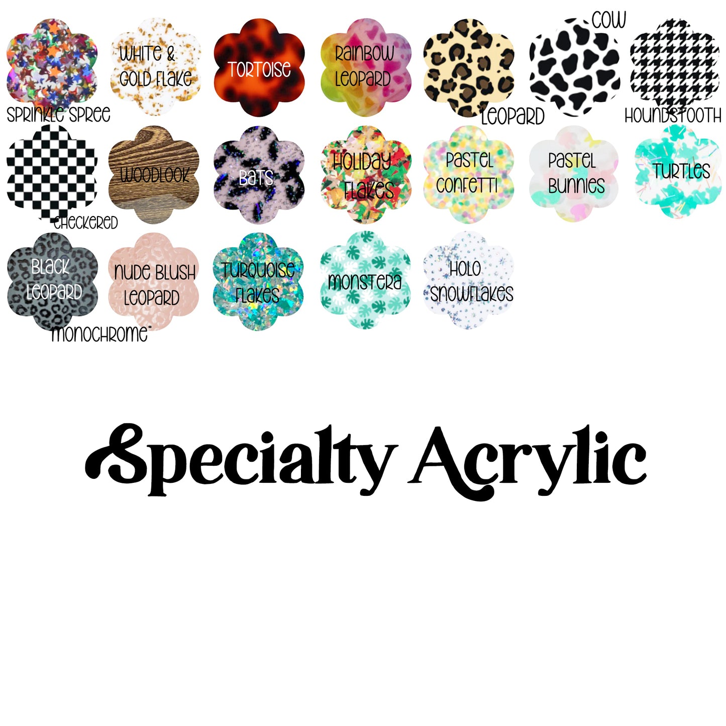 Leaf Acrylic Badge Topper