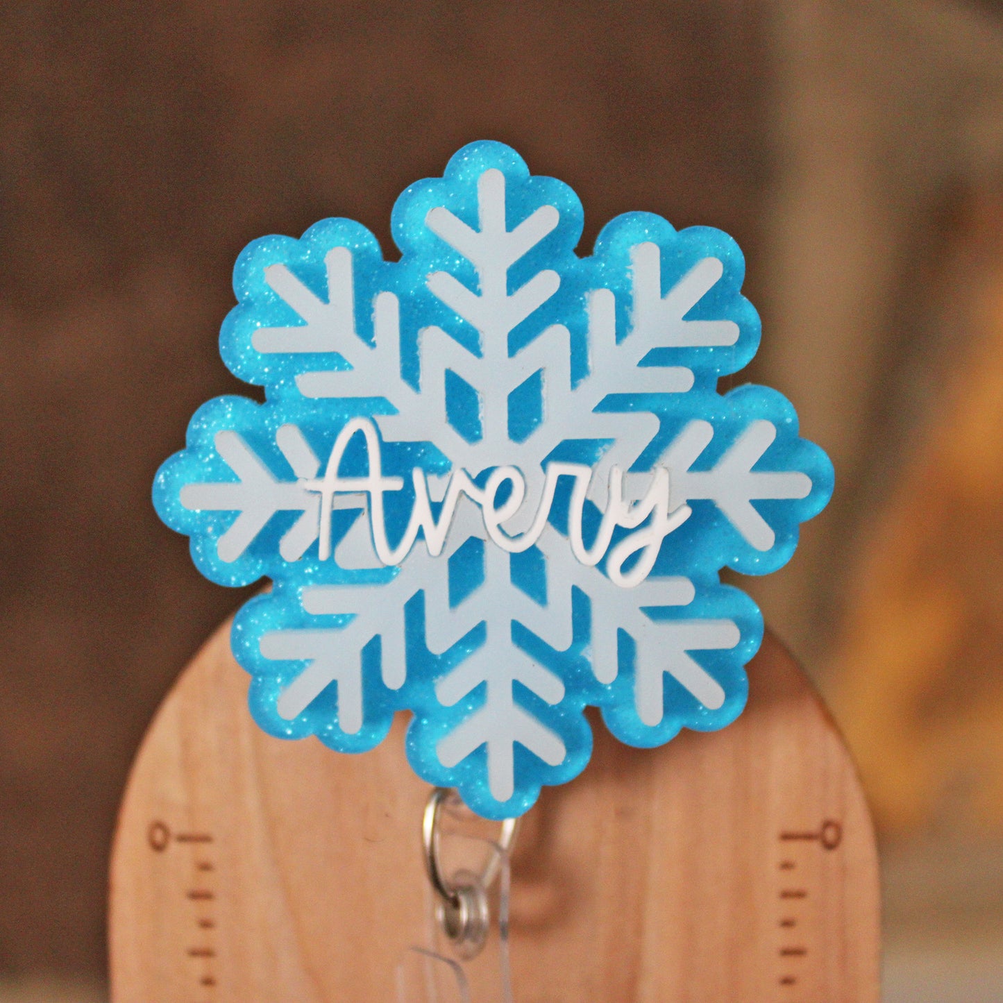 Layered Snowflake Badge Reel