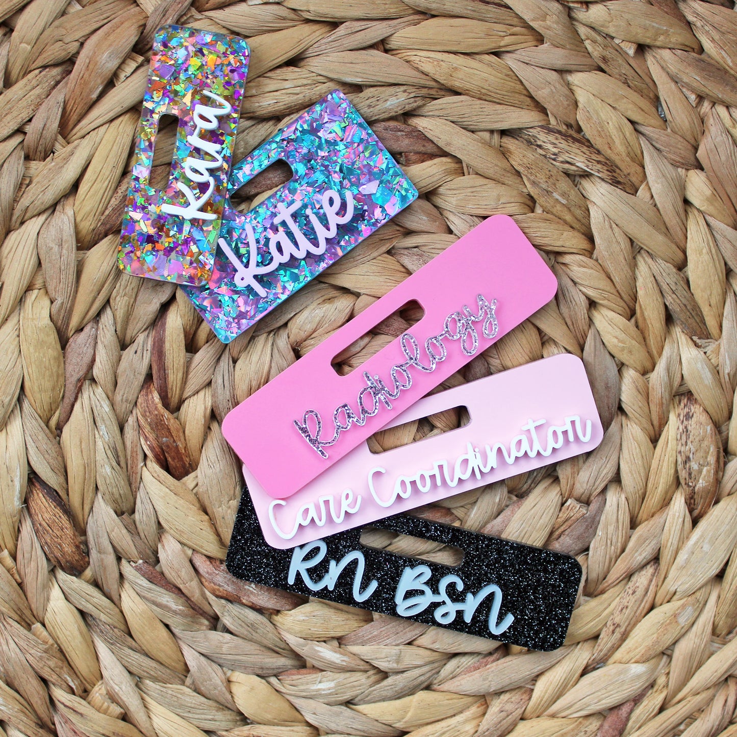 Custom Acrylic Badge Topper