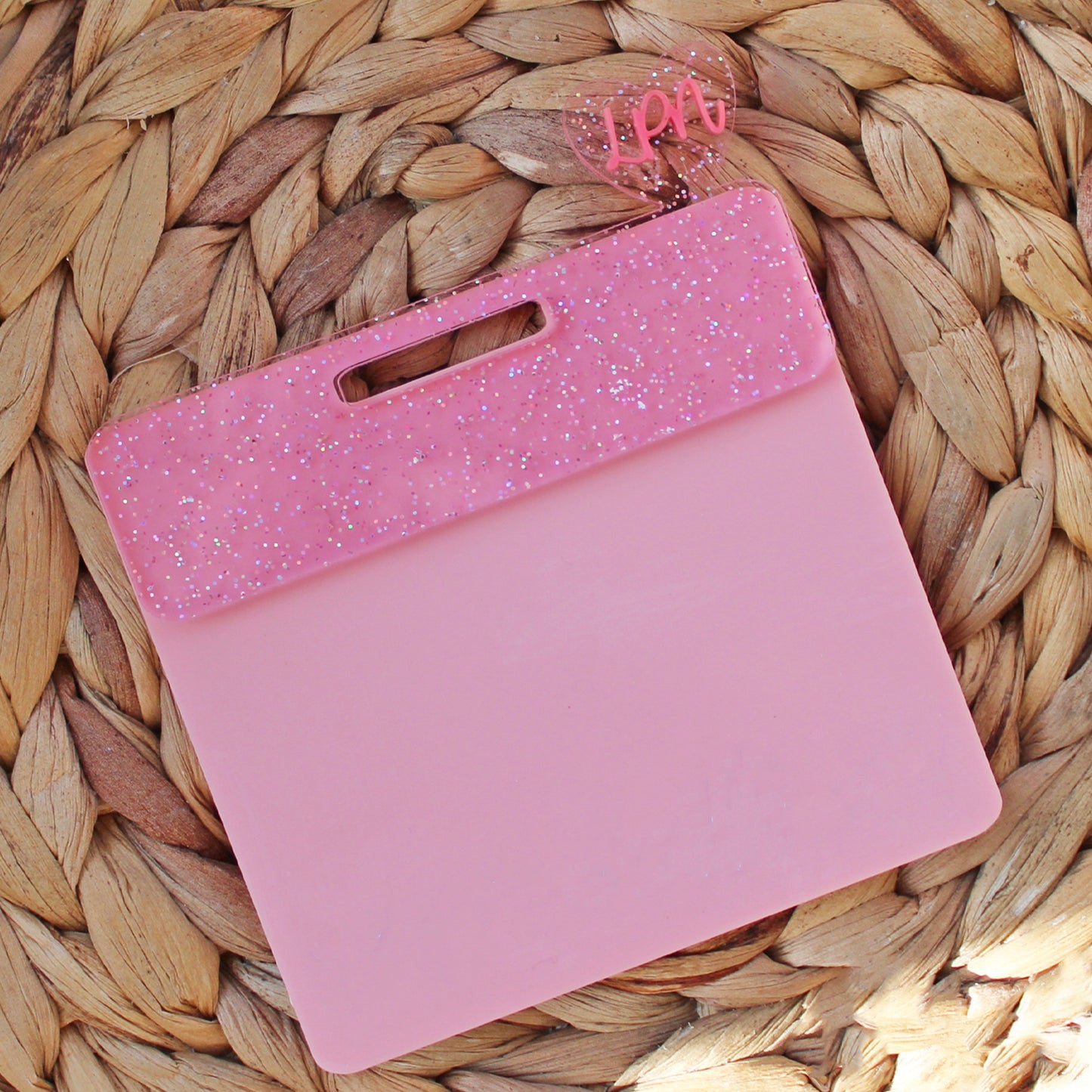 Custom Acrylic Badge Topper With Heart