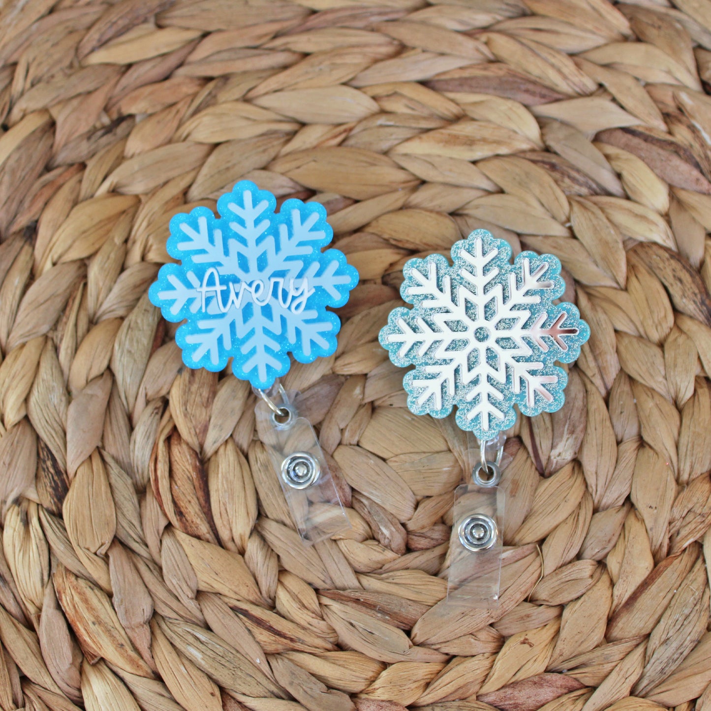 Layered Snowflake Badge Reel