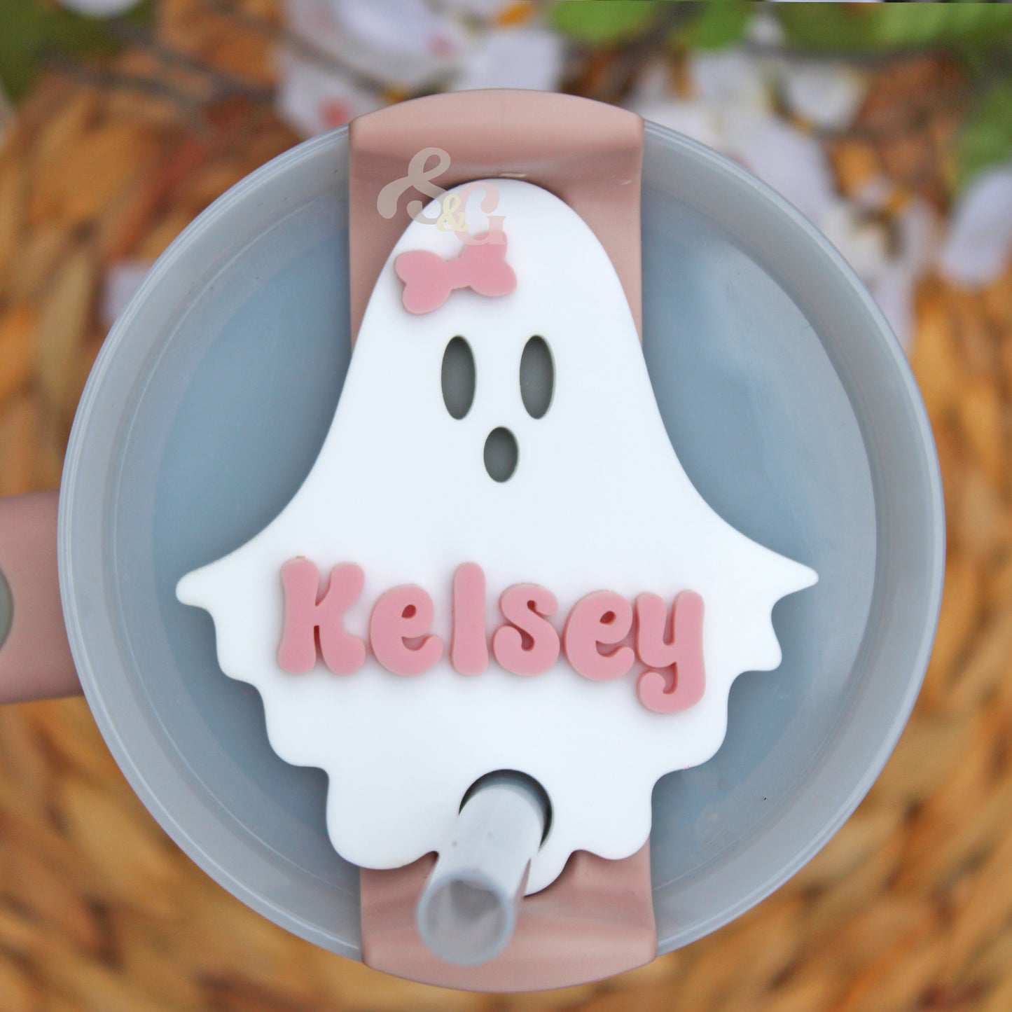 Ghost Stanley Name Plate- With bow