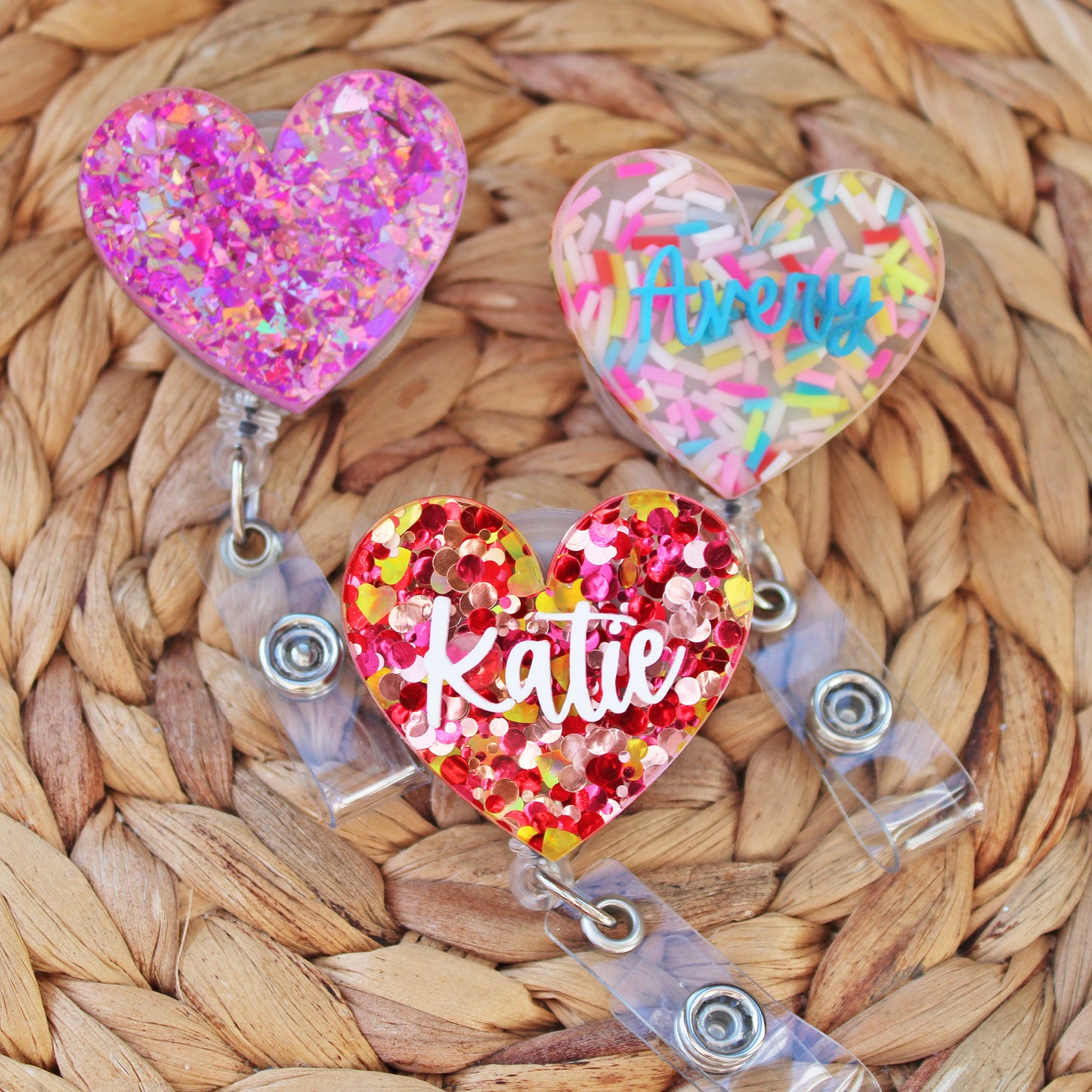 Heart Name Badge Reel- 3D