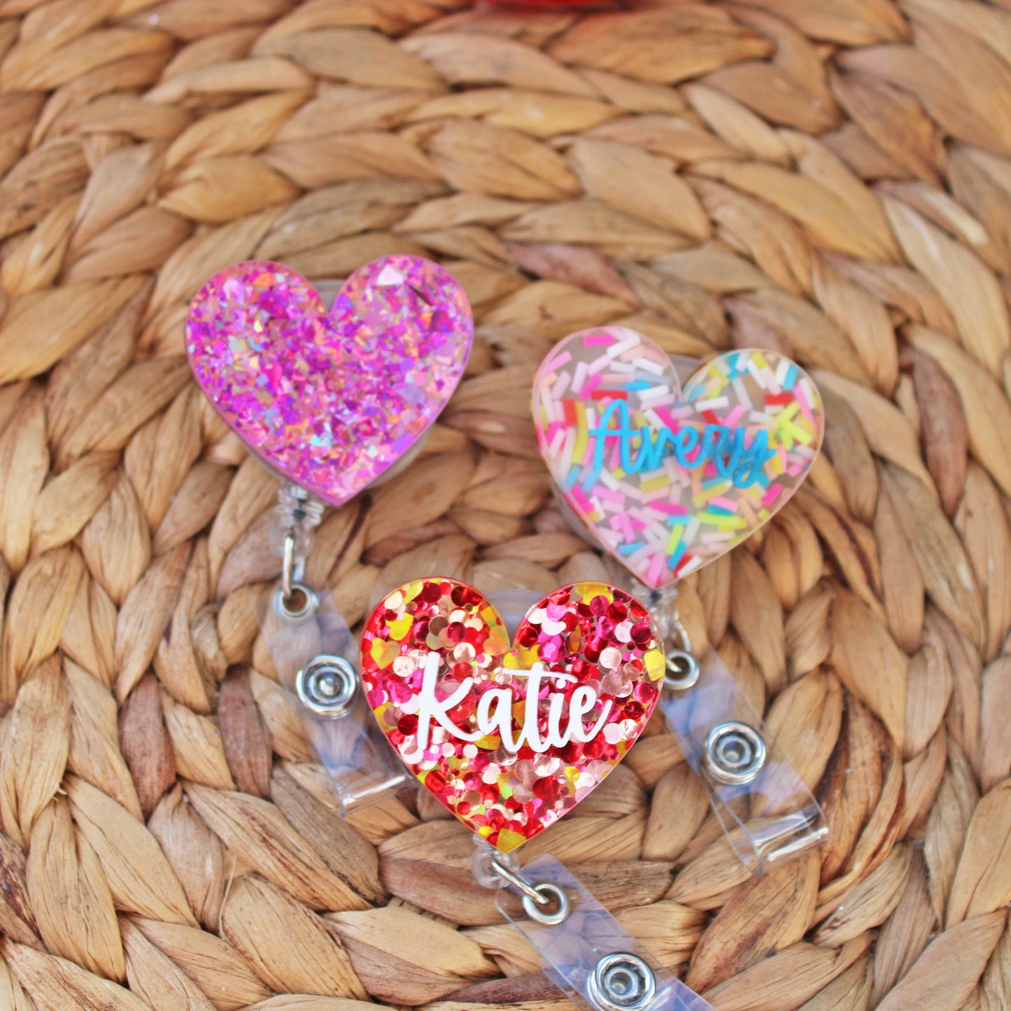 Heart Name Badge Reel- 3D