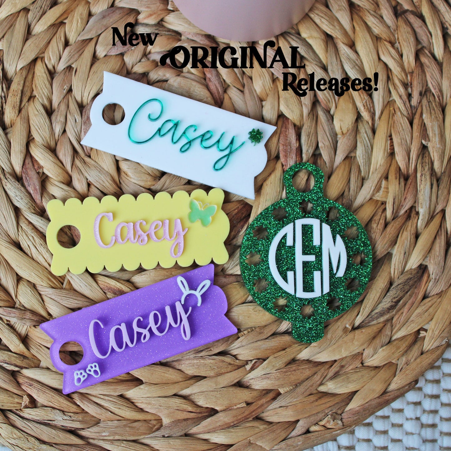 Stanley Name Plate, Monogram Stanley Topper, Tumbler name topper, stanley personalized name plate