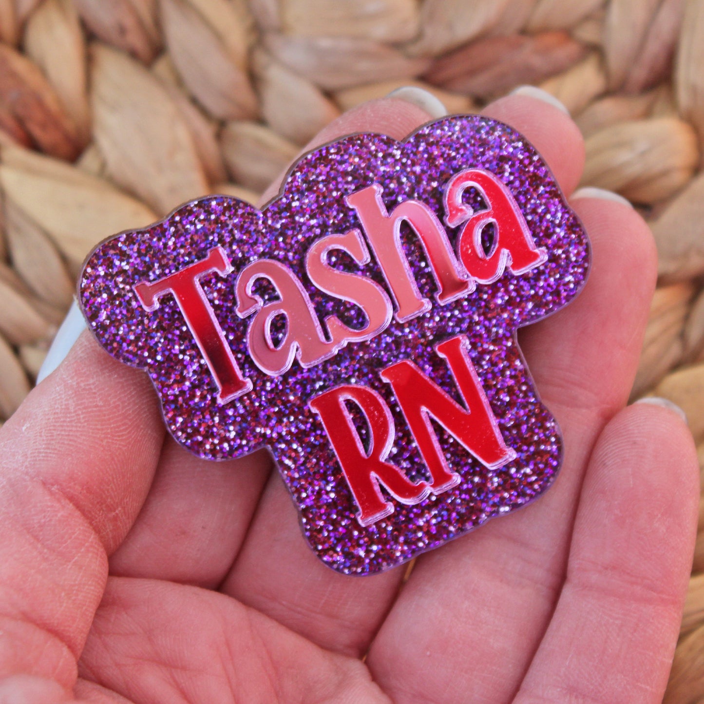 Two Line Name Tag/ Badge Reel