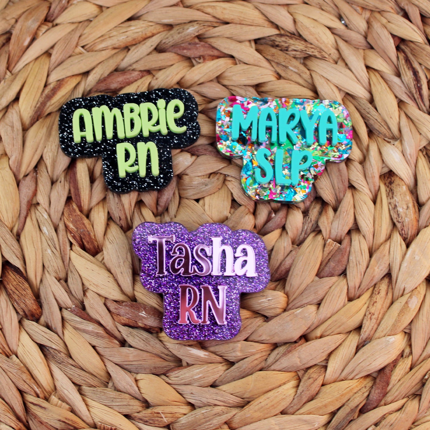 Two Line Name Tag/ Badge Reel