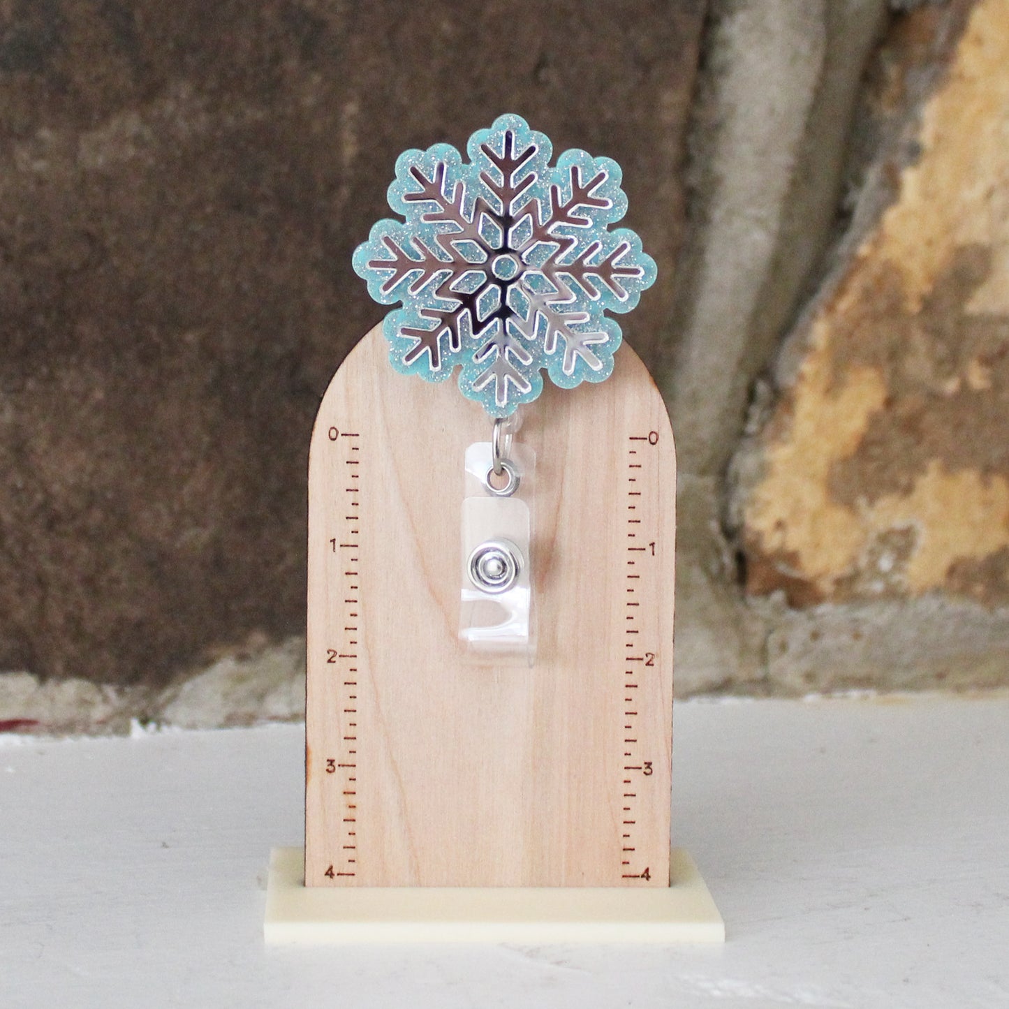 Layered Snowflake Badge Reel