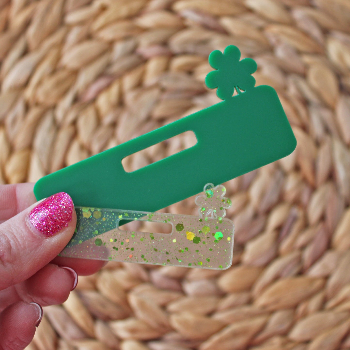 Clover Acrylic Badge Topper