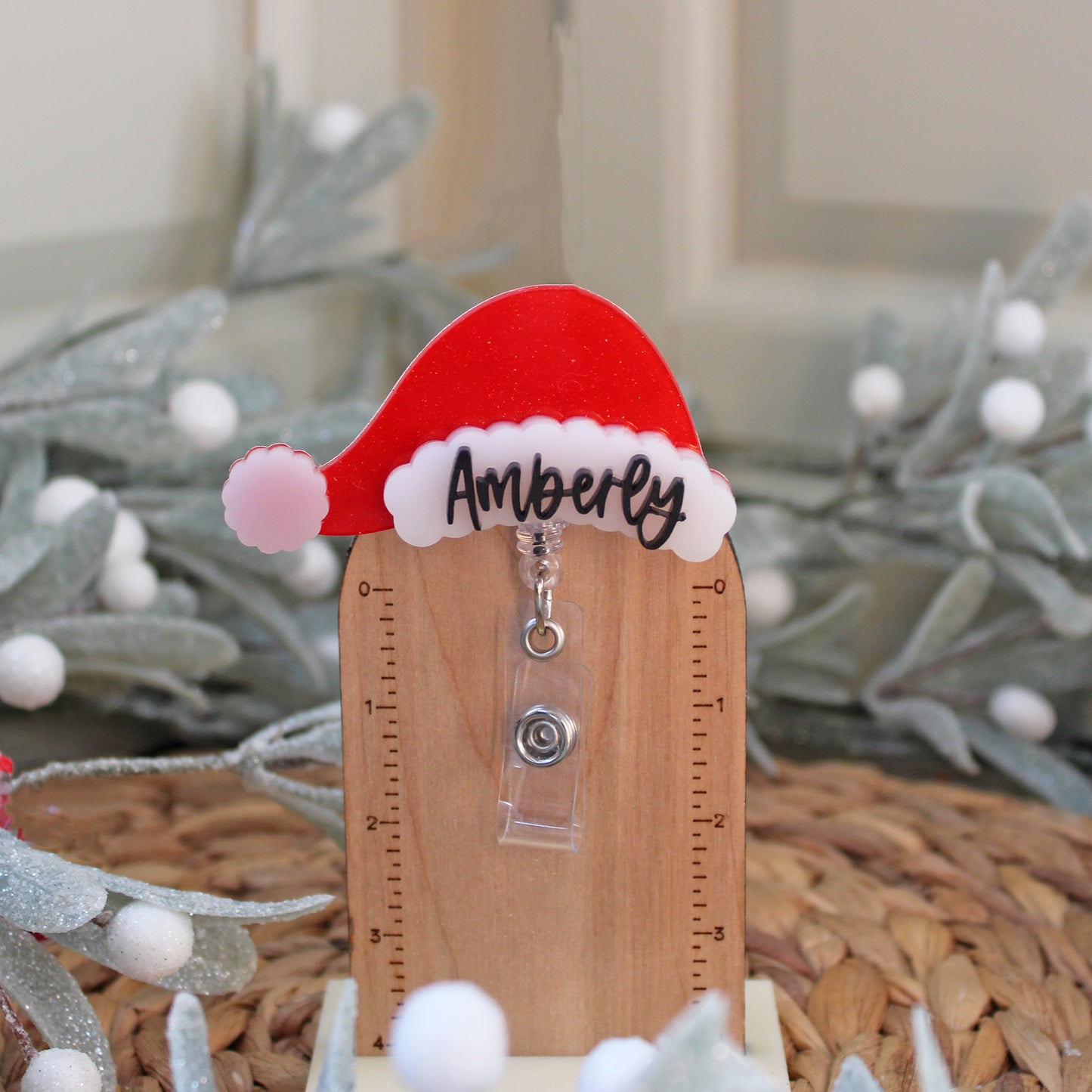 Santa Hat Badge Reel