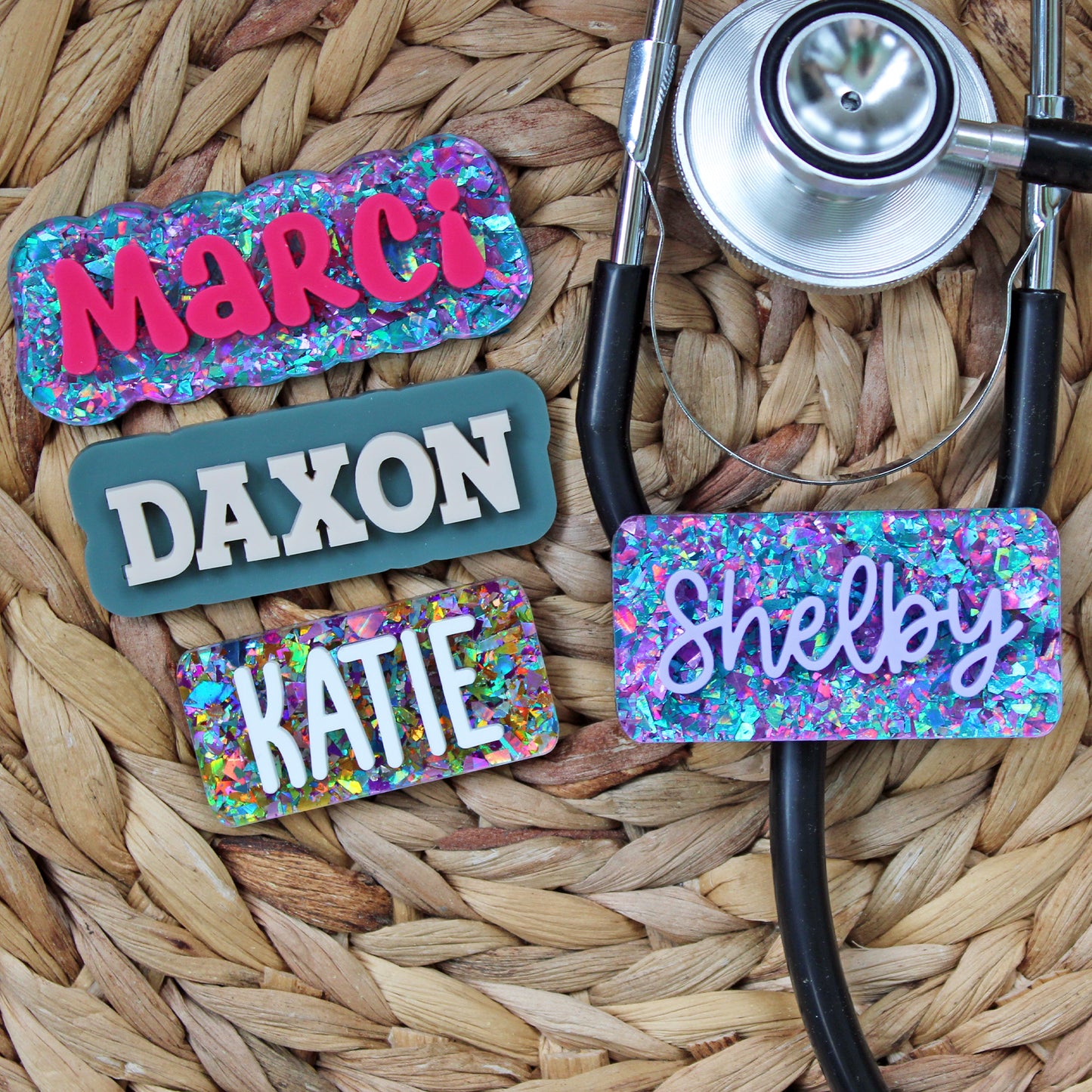 Custom Stethoscopes Name Tags