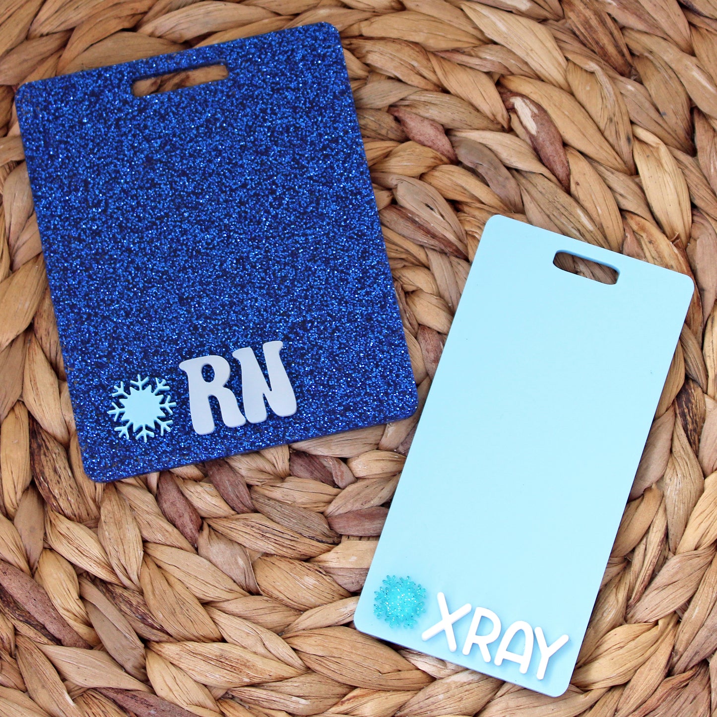 Snowflake Acrylic Badge Buddy