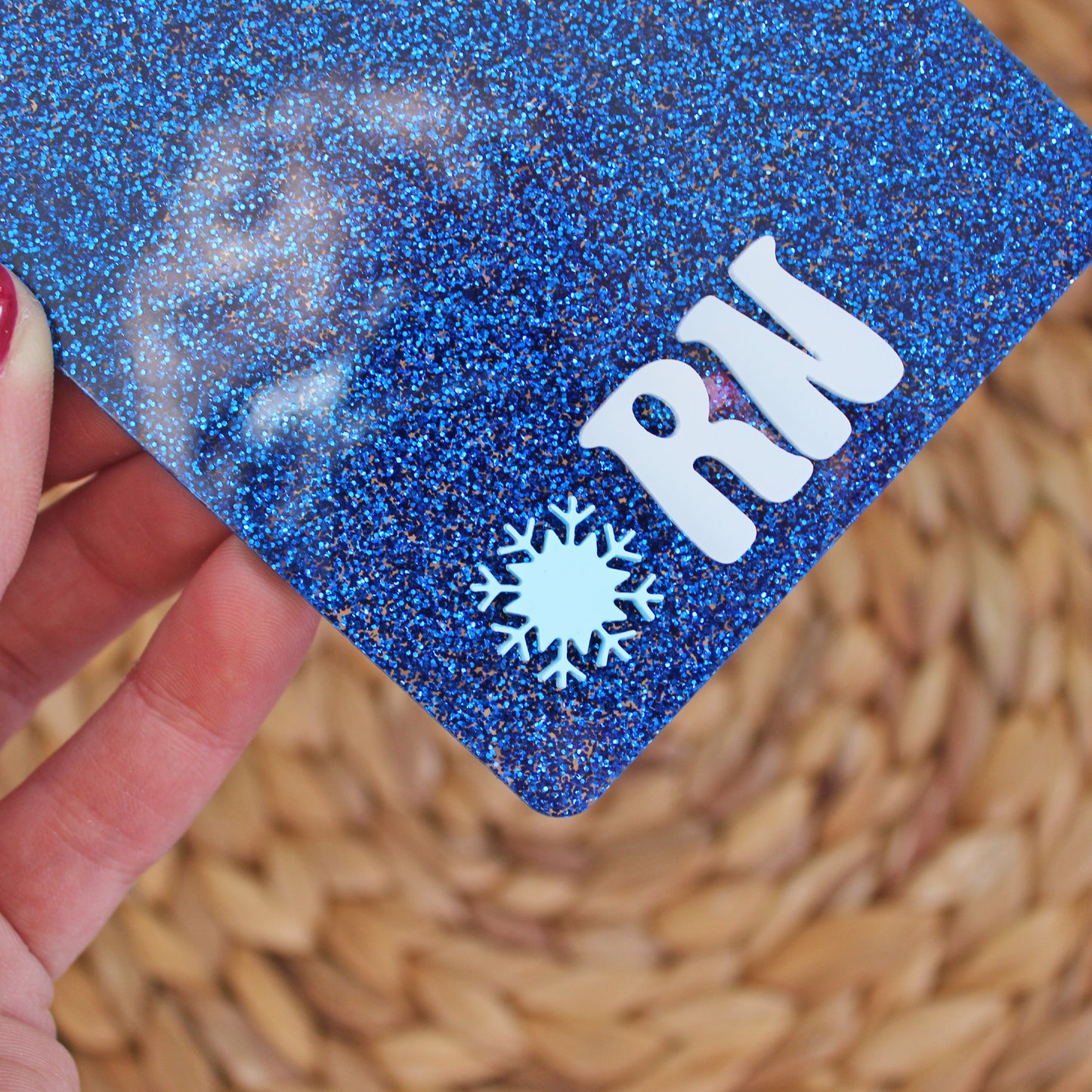 Snowflake Acrylic Badge Buddy