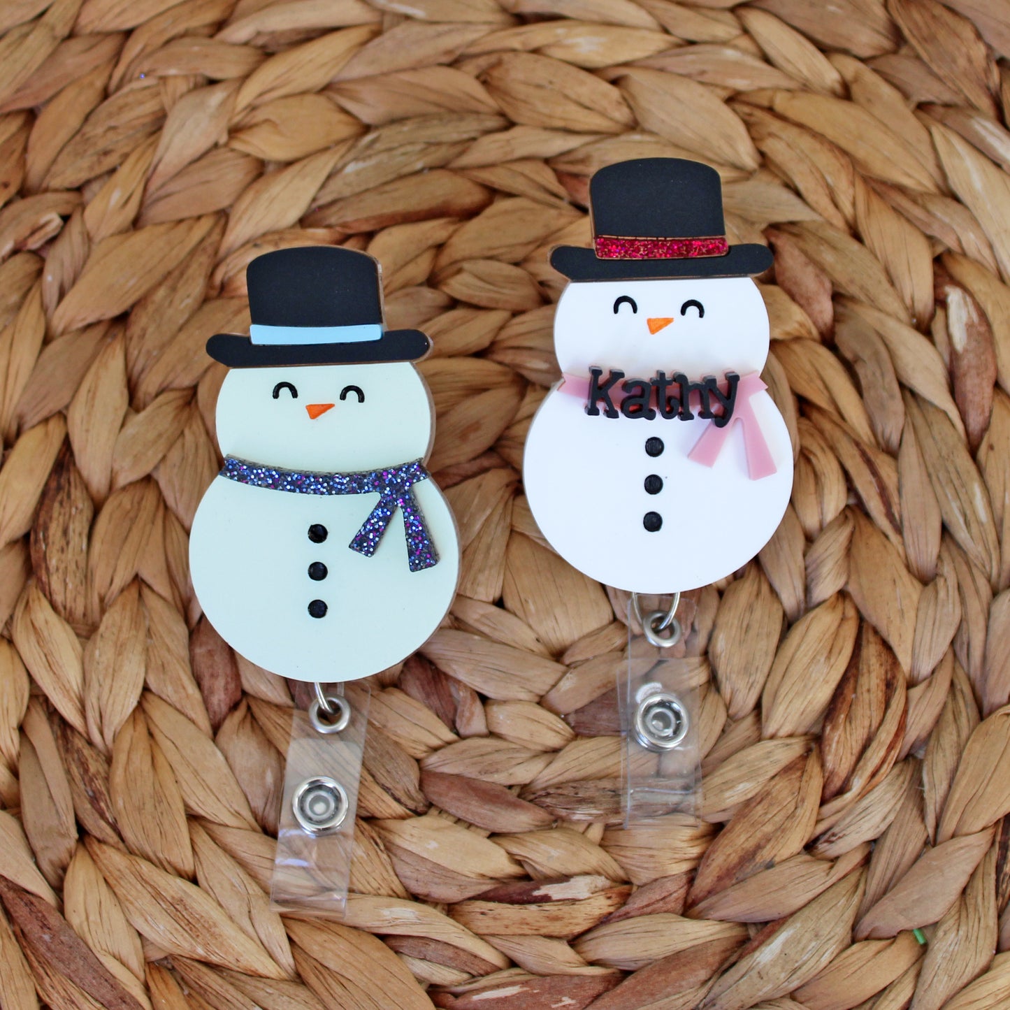Snowman Badge Reel