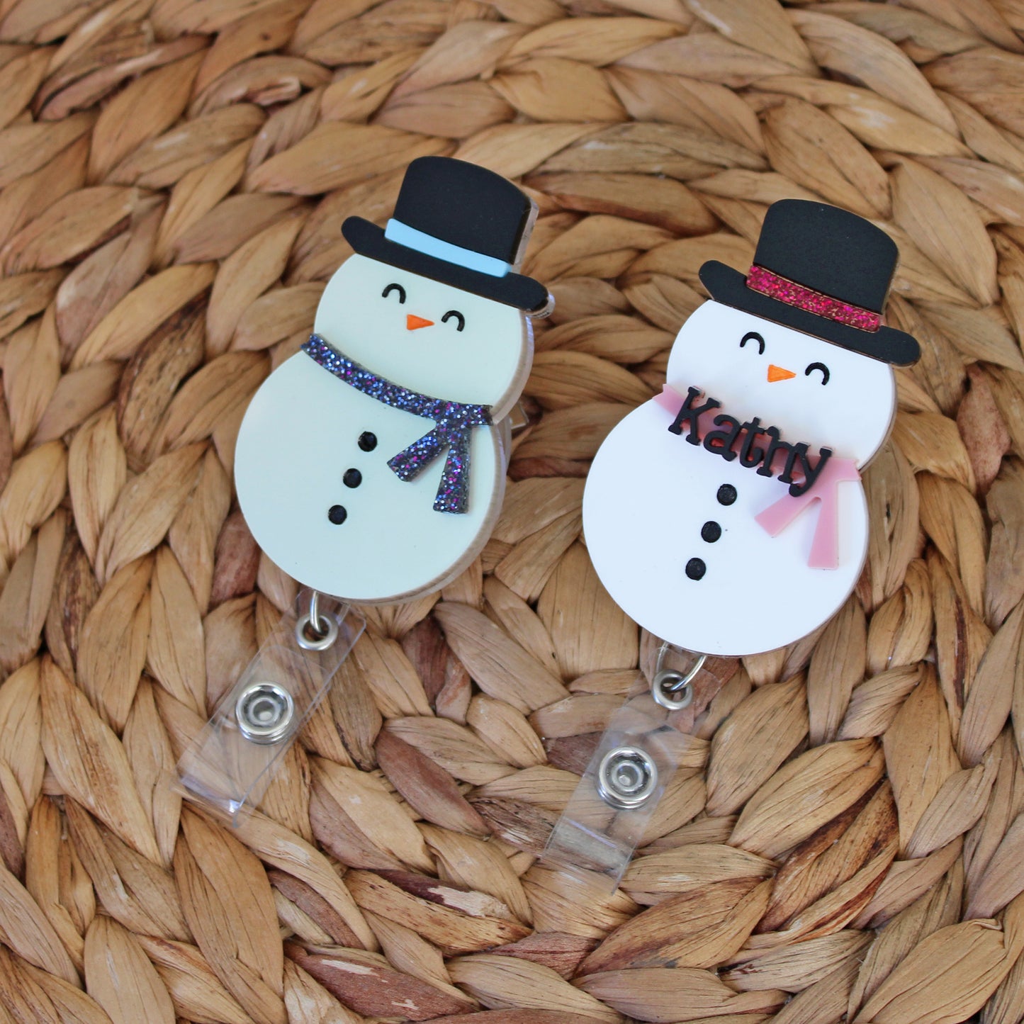 Snowman Badge Reel