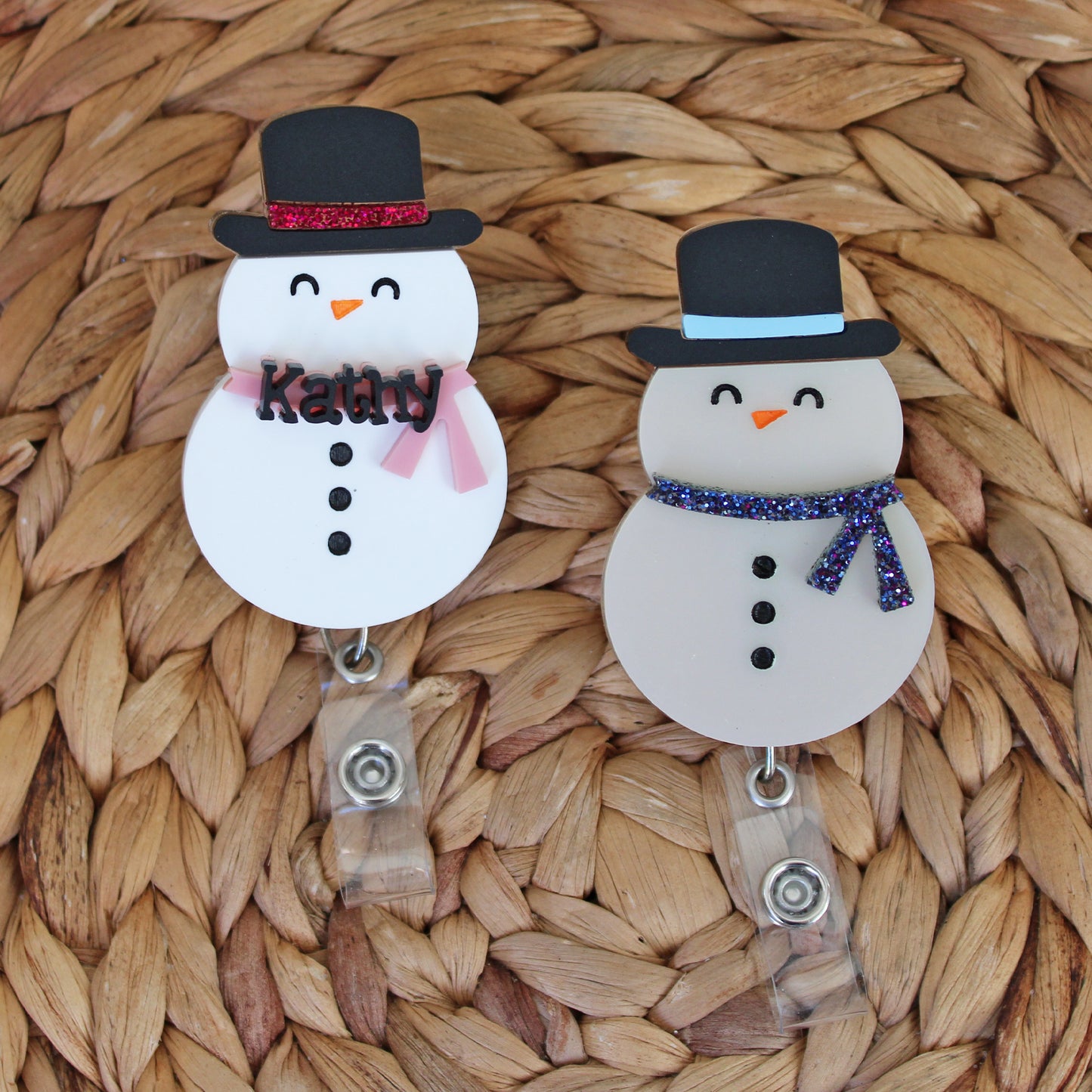 Snowman Badge Reel