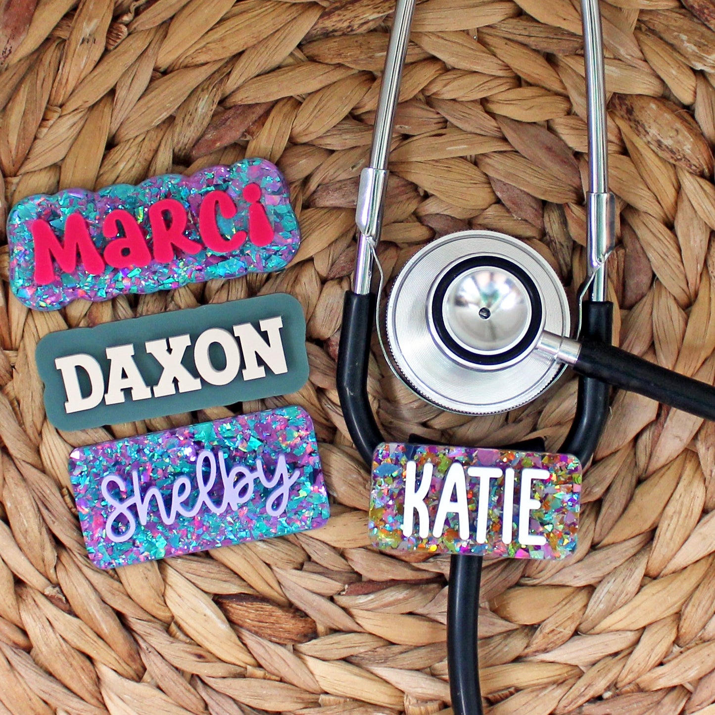 Custom Stethoscopes Name Tags