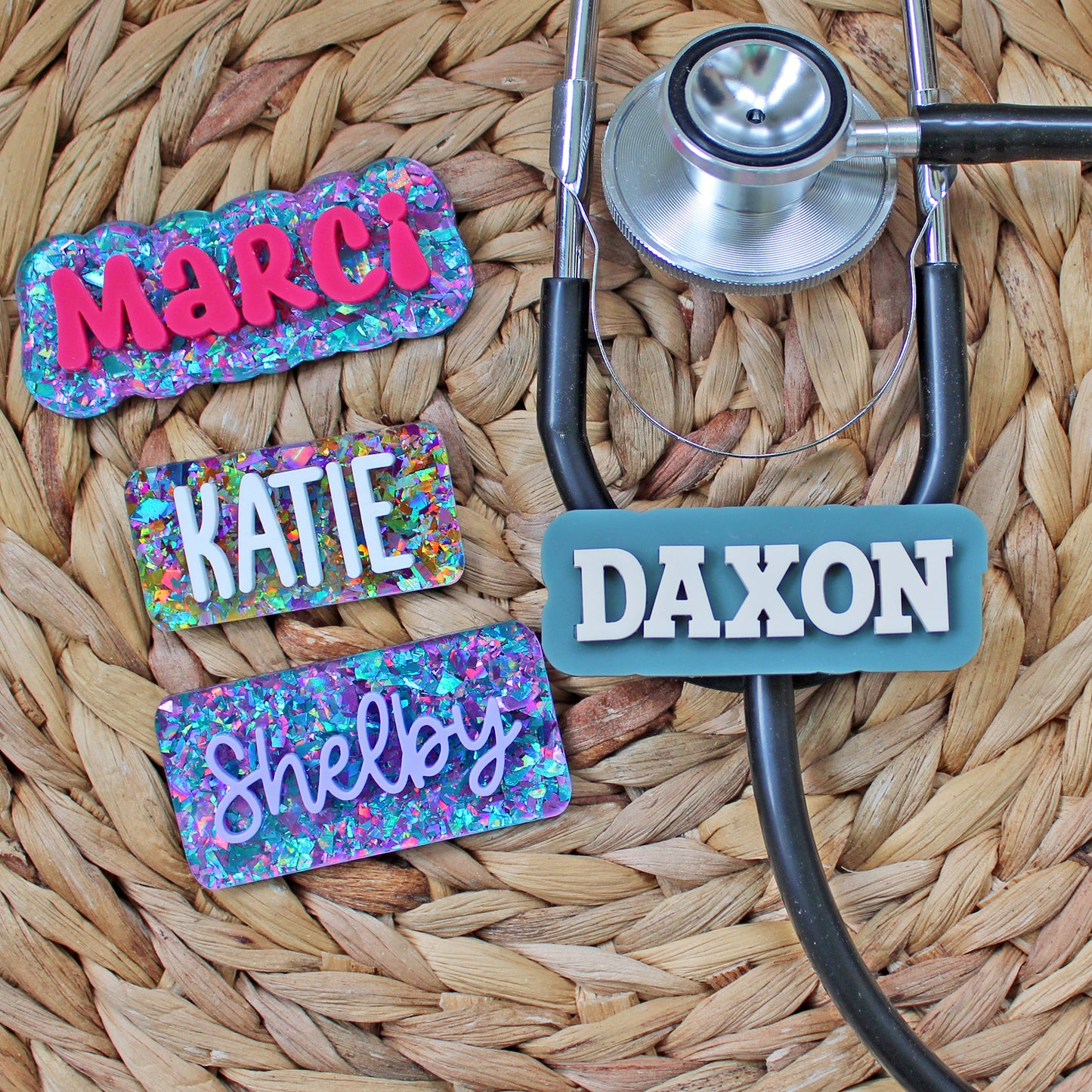Custom Stethoscopes Name Tags