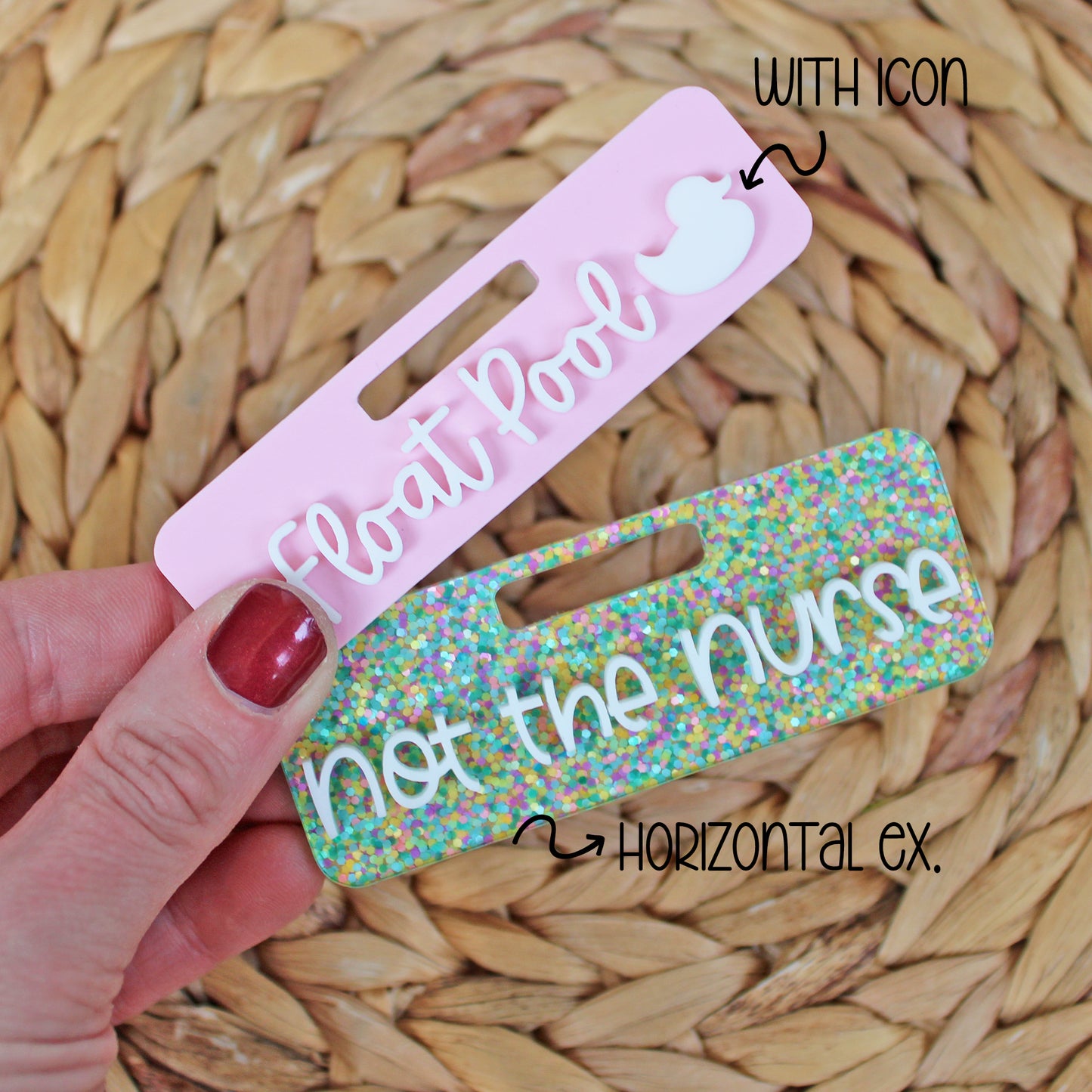 Custom Acrylic Badge Topper