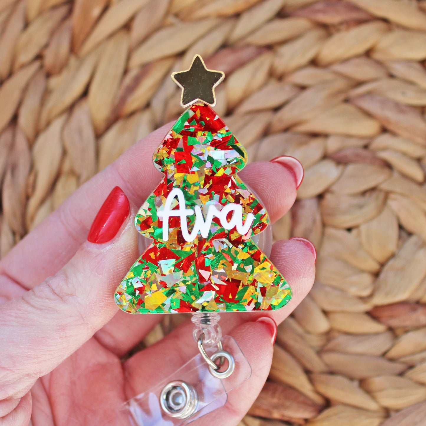 Christmas Tree Badge Reel