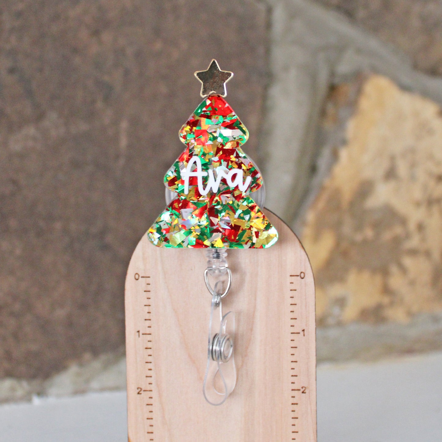 Christmas Tree Badge Reel