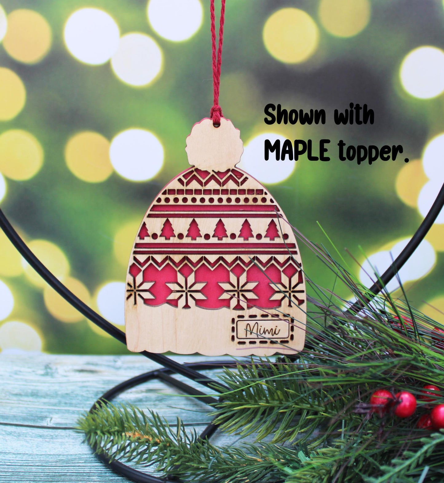 Hat Ornament, Hat Ornament, Custom Gift, Family Gift keepsake, Christmas ornaments, Christmas gift, Gift for family, Christmas keepsakes