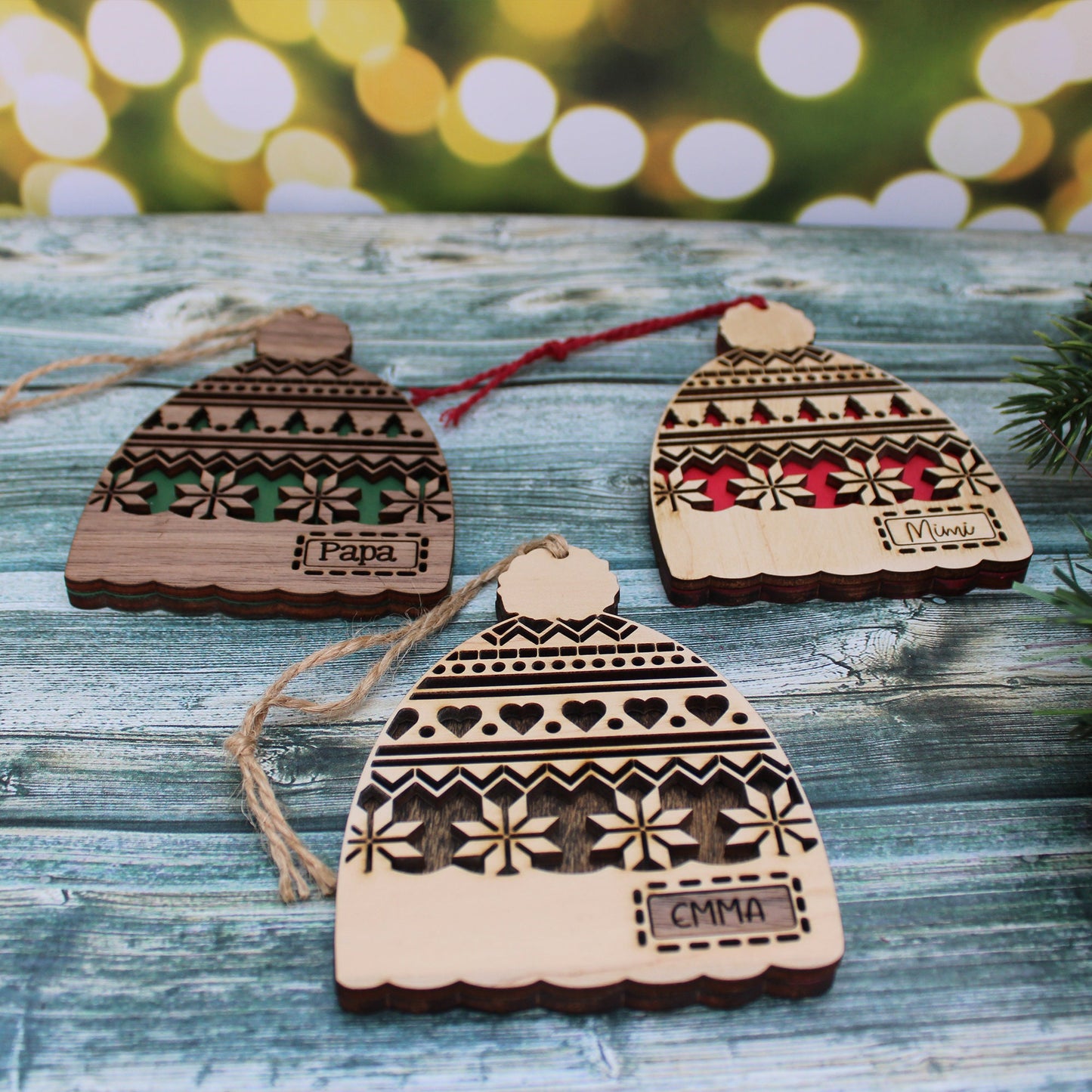 Hat Ornament, Hat Ornament, Custom Gift, Family Gift keepsake, Christmas ornaments, Christmas gift, Gift for family, Christmas keepsakes