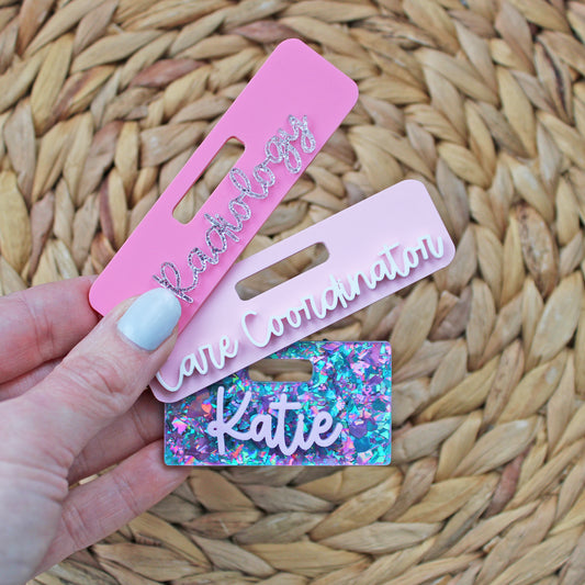 Custom Acrylic Badge Topper