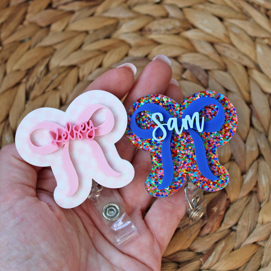 Bow Badge Reel