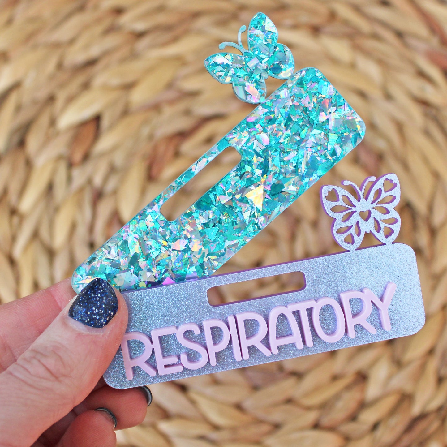 Butterfly Acrylic Badge Topper