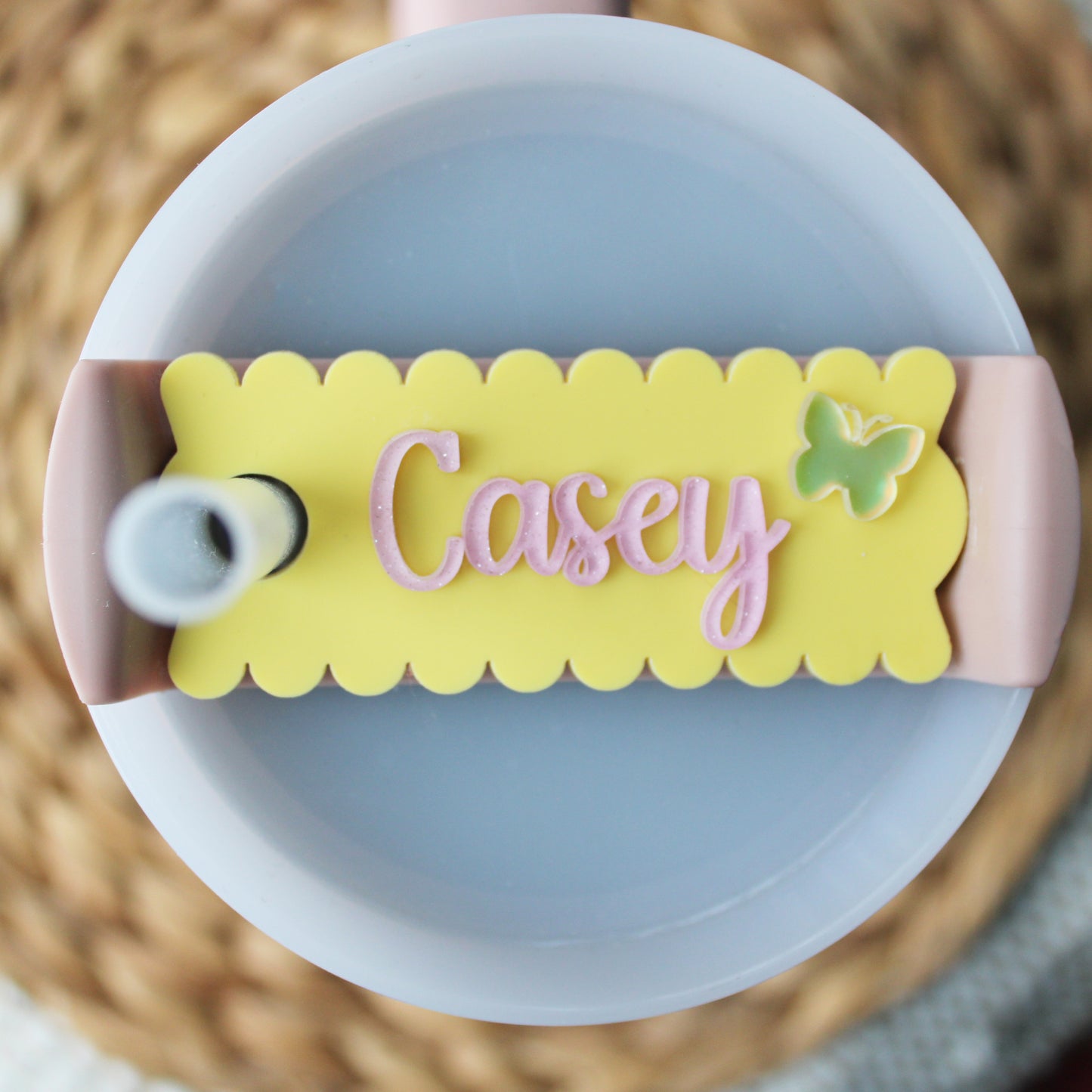 Scallop Stanley Topper with Butterfly