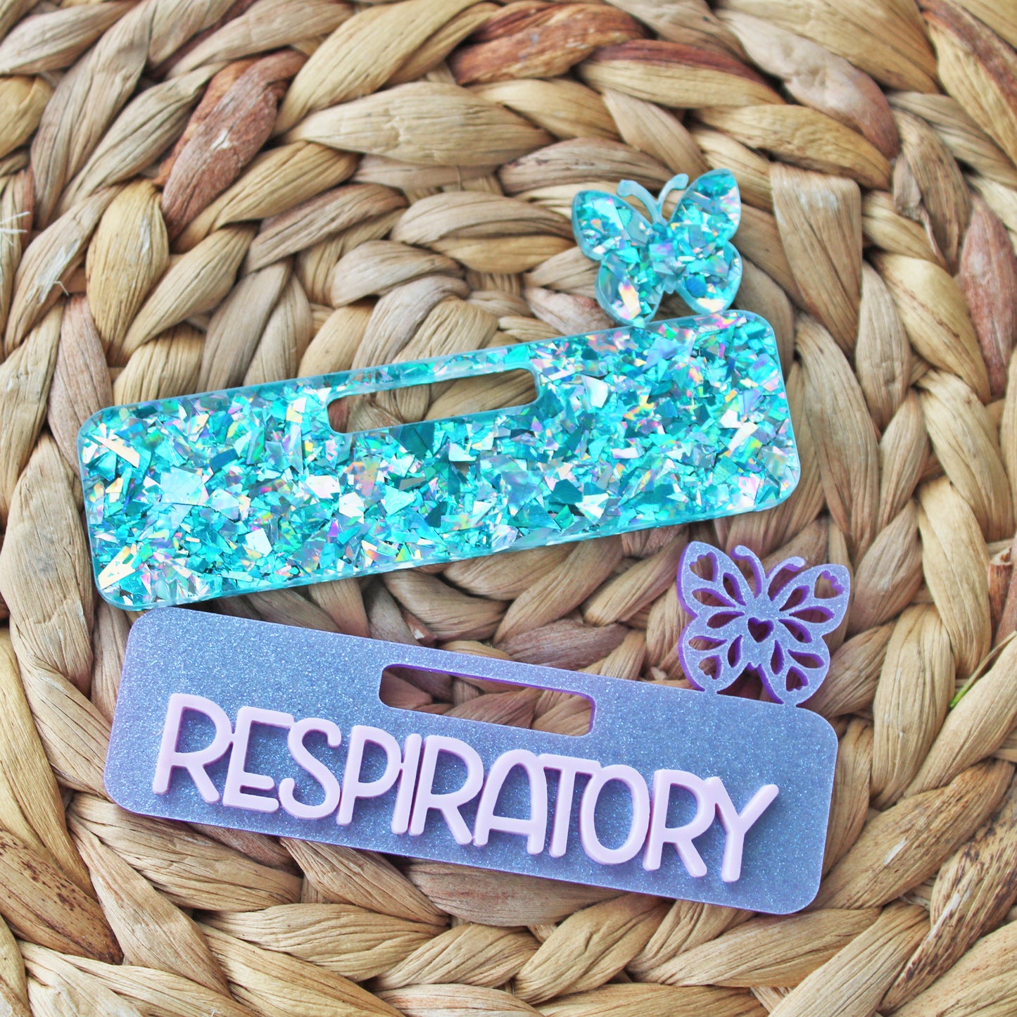 Butterfly Acrylic Badge Topper