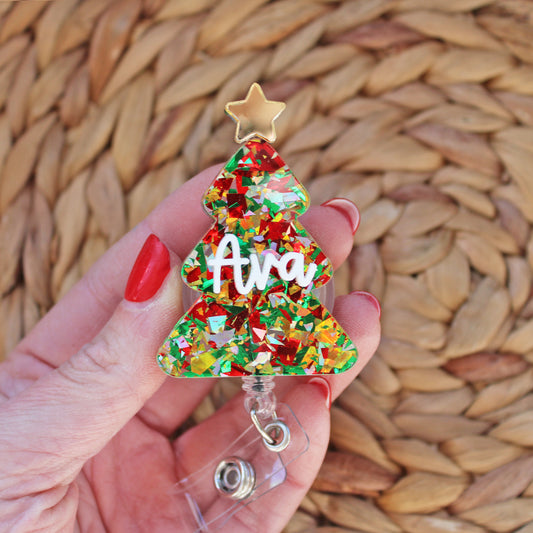 Christmas Tree Badge Reel