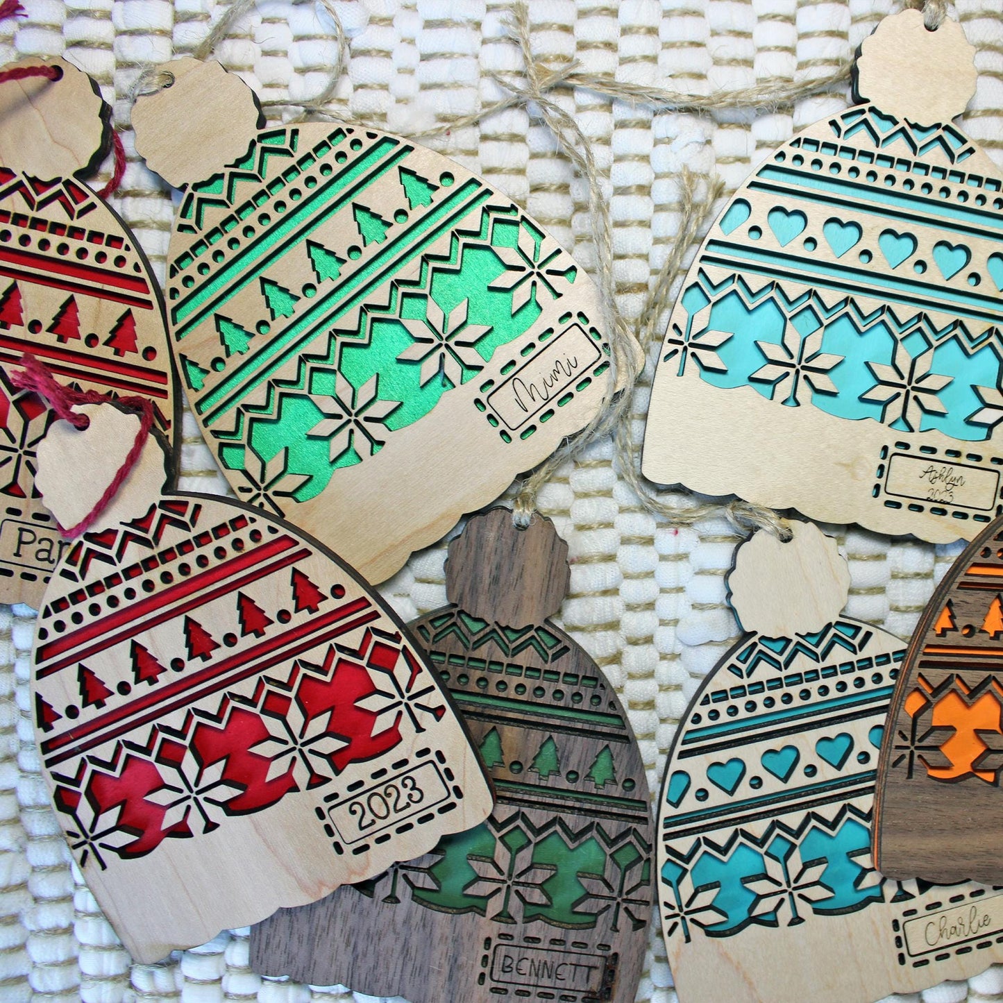 Hat Ornament, Hat Ornament, Custom Gift, Family Gift keepsake, Christmas ornaments, Christmas gift, Gift for family, Christmas keepsakes