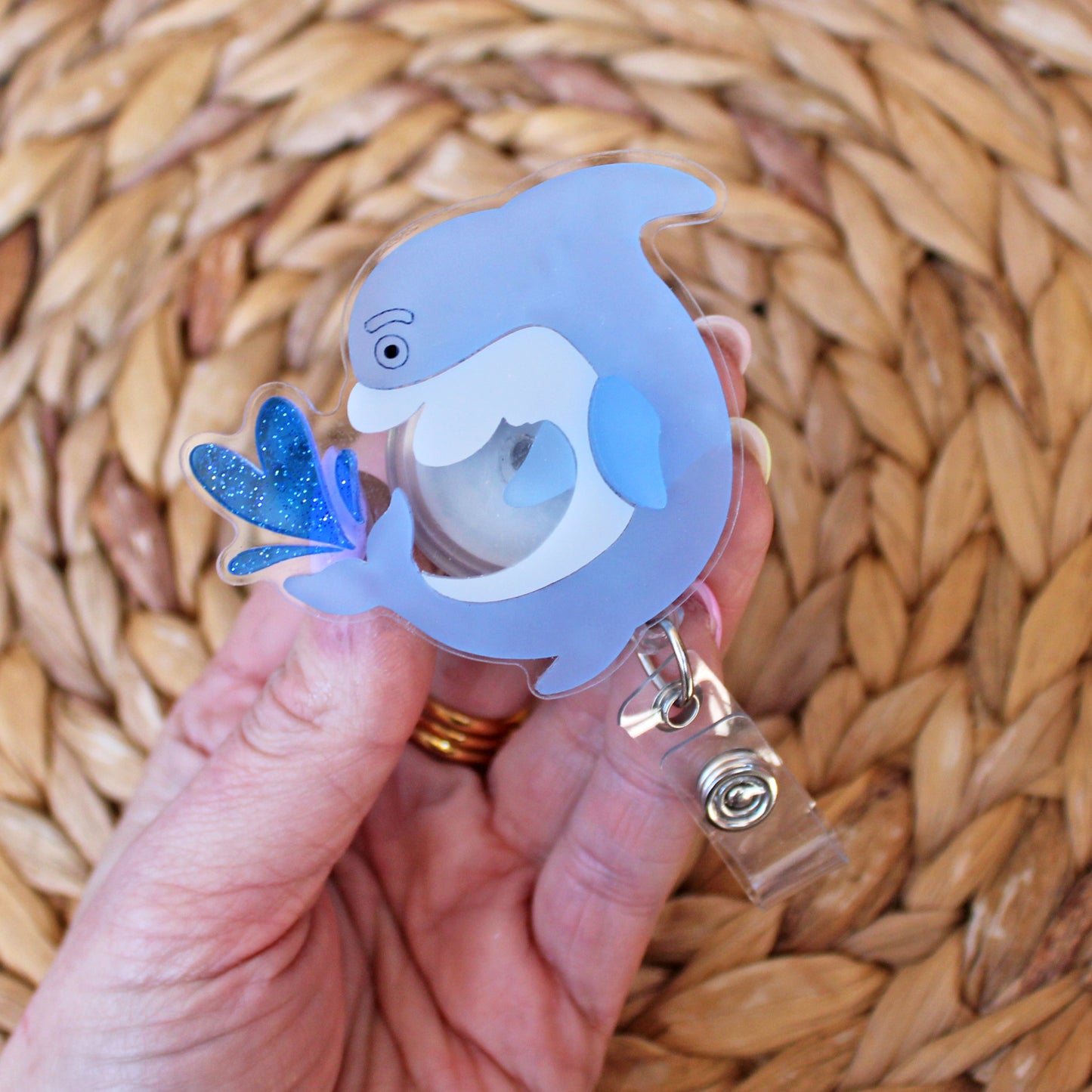 Dolphin Badge Reel