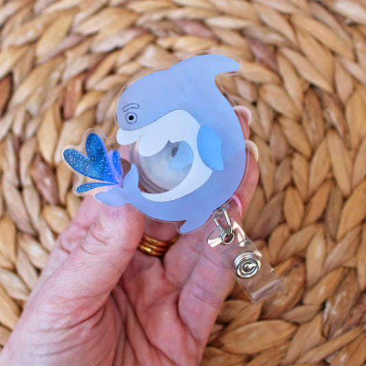 Dolphin Badge Reel