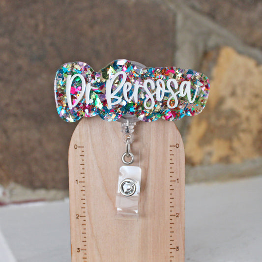 Engraved Name Badge Reel