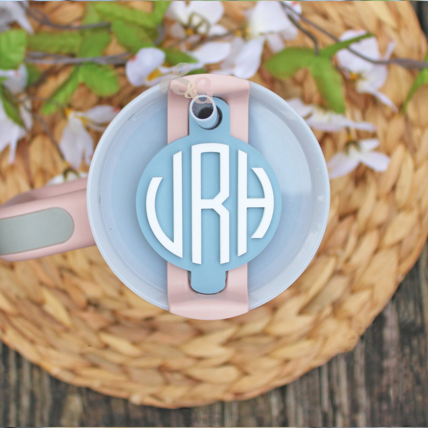 Monogram Stanley Name Topper- Round Style