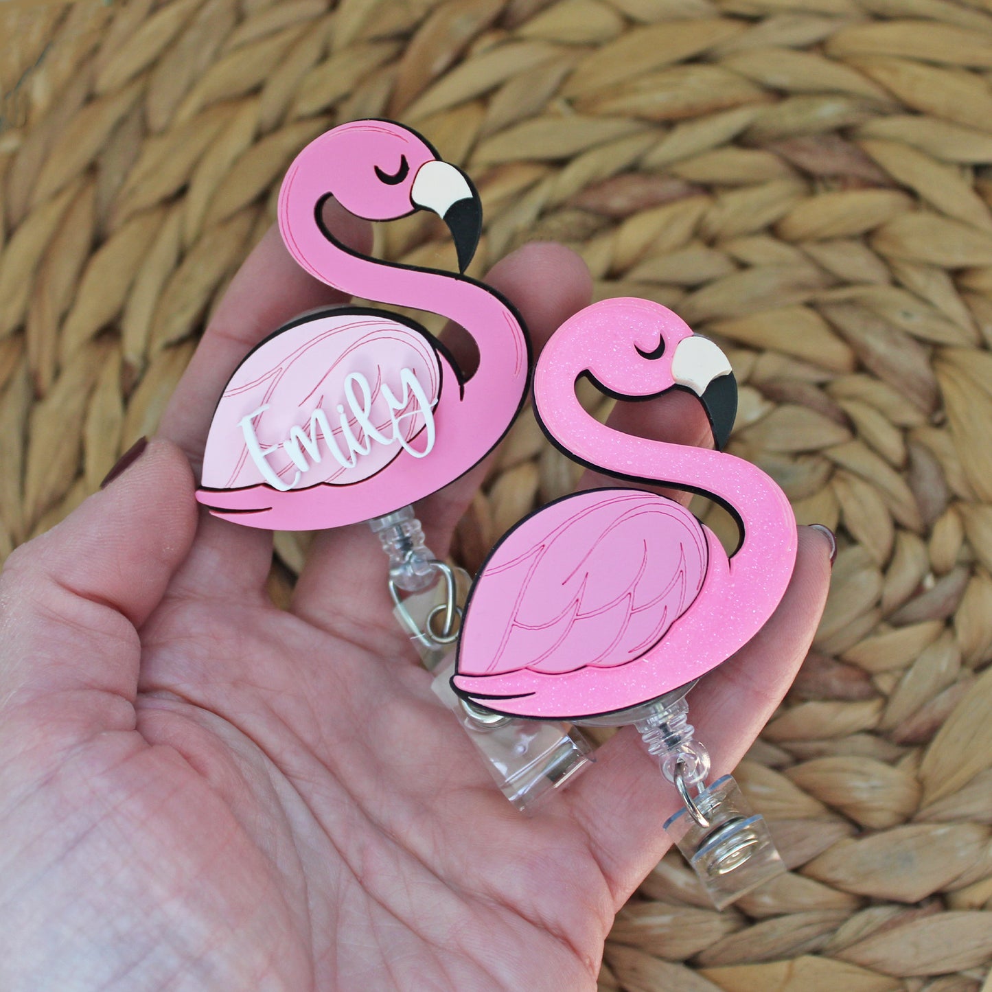 Flamingo Badge Reel