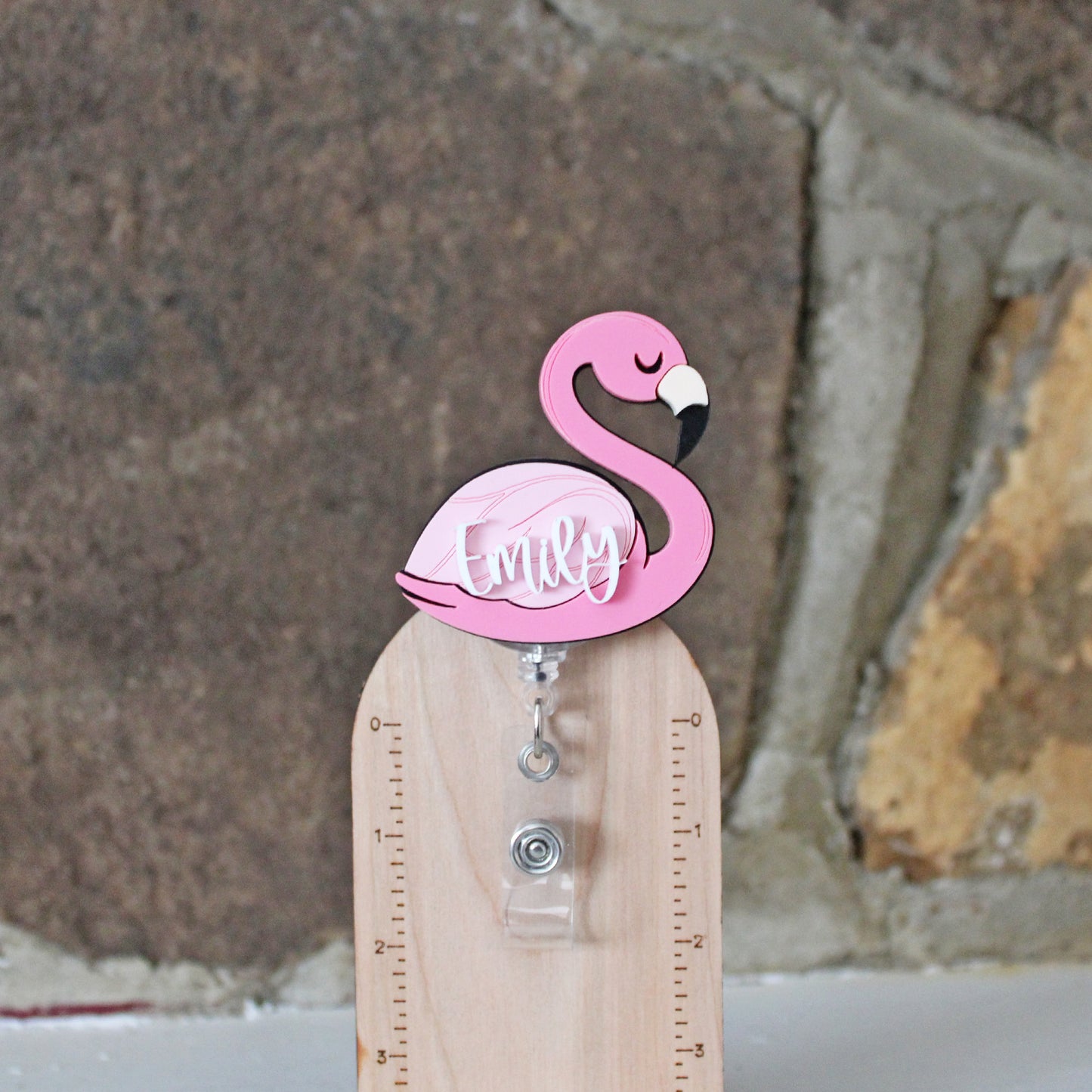 Flamingo Badge Reel