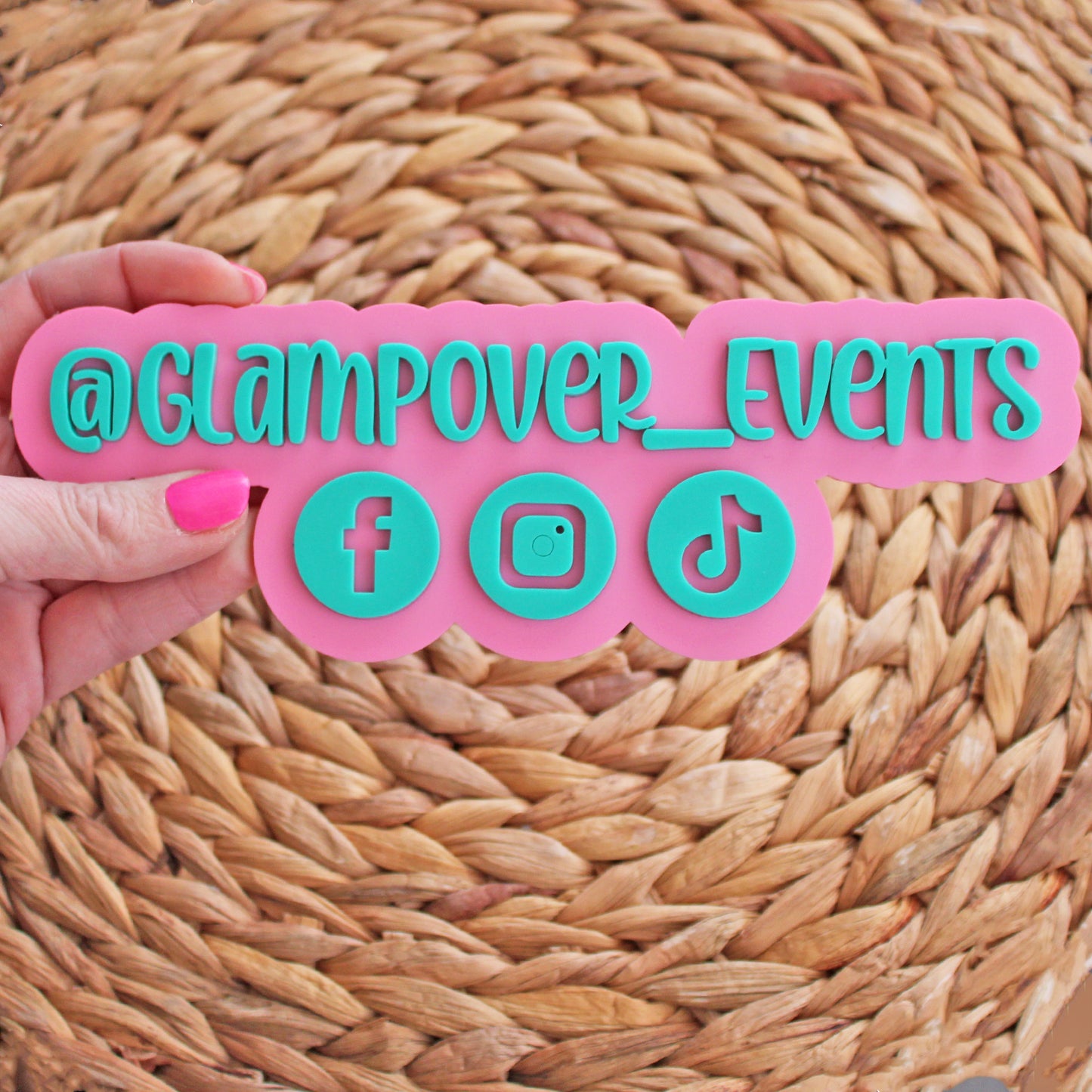 Acrylic Social Media Sign