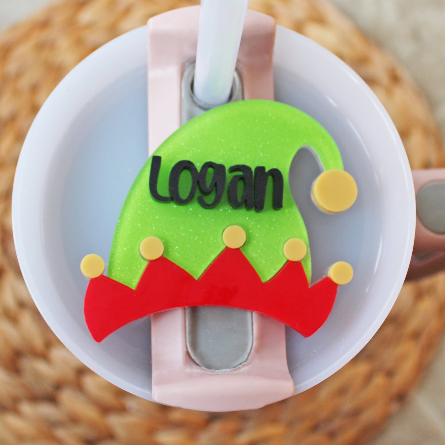 Elf Christmas Stanley Name Plate
