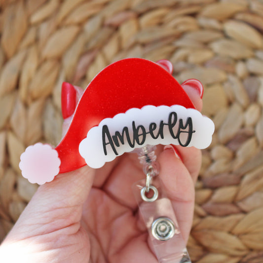Santa Hat Badge Reel
