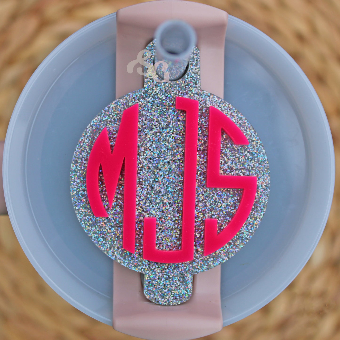 Monogram Stanley Name Topper- Round Style