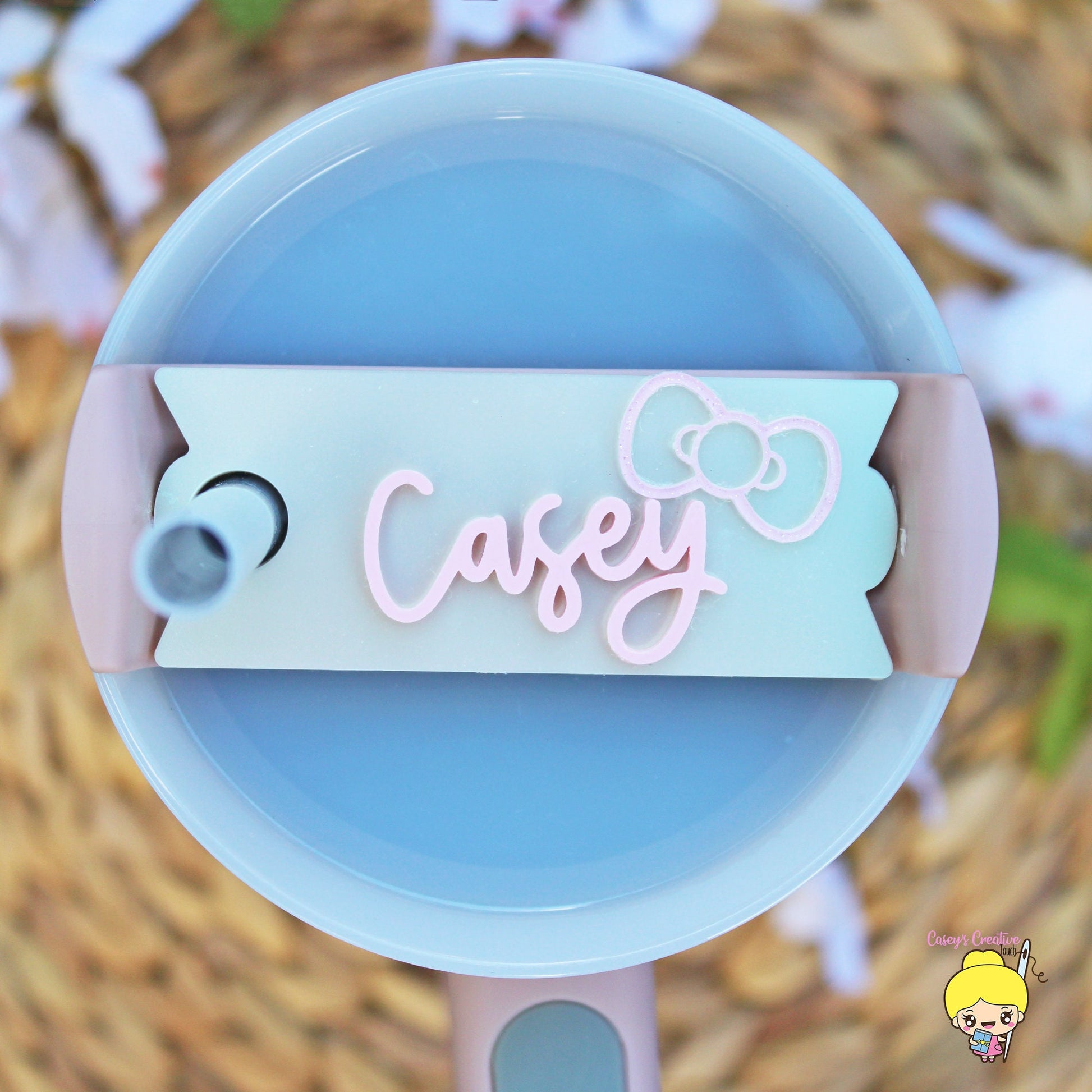 Stanley Name Plate, Custom Stanley Topper, bow stanley topper