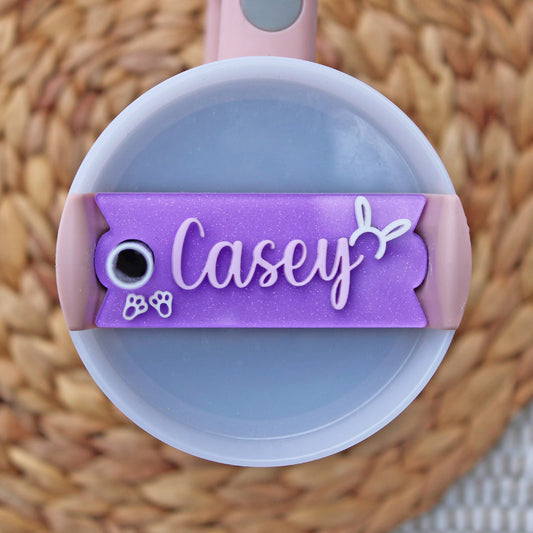 Stanley Name Plate, Monogram Stanley Topper, Tumbler name topper, stanley personalized name plate