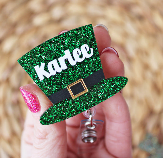 Saint Patty's day Hat badge Reel