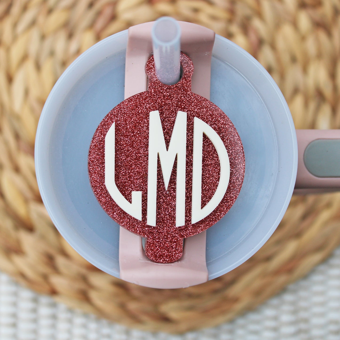 Monogram Stanley Name Topper- Round Style