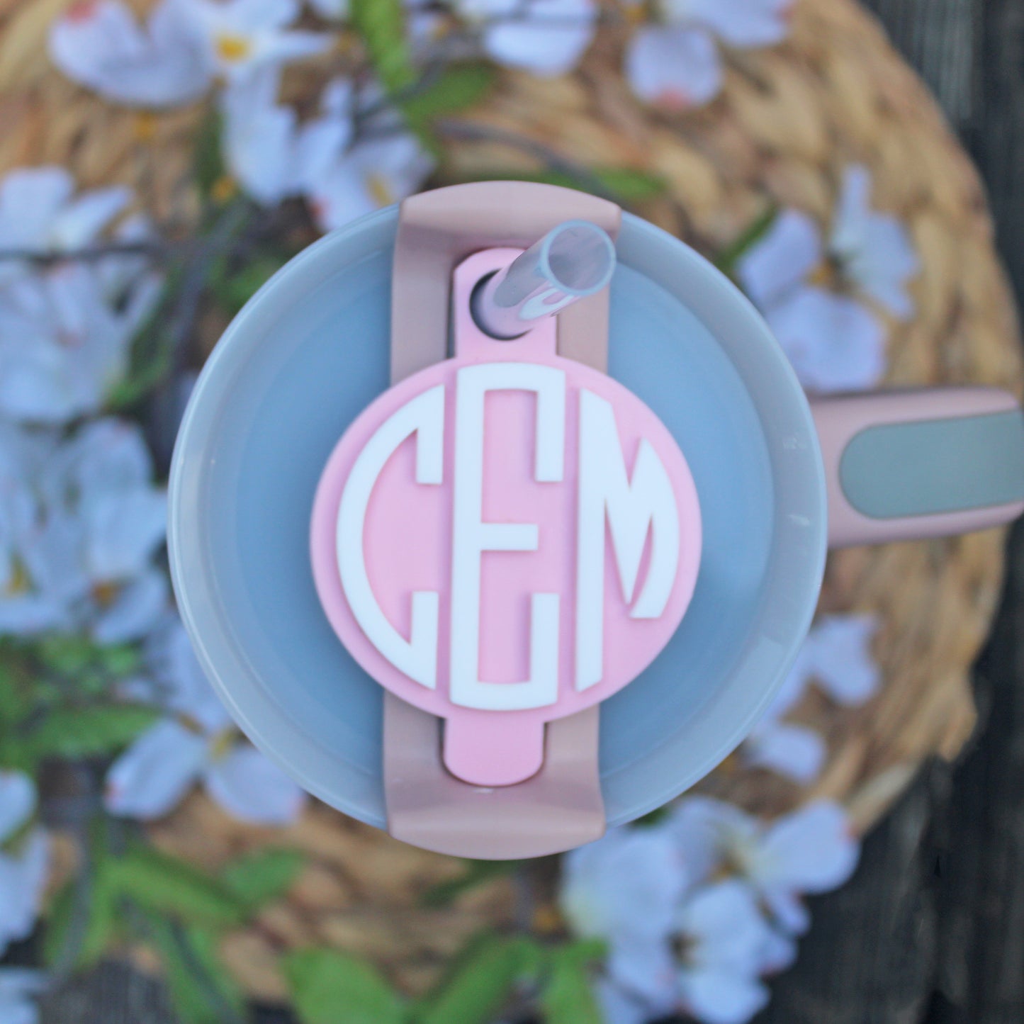 Monogram Stanley Name Topper- Round Style