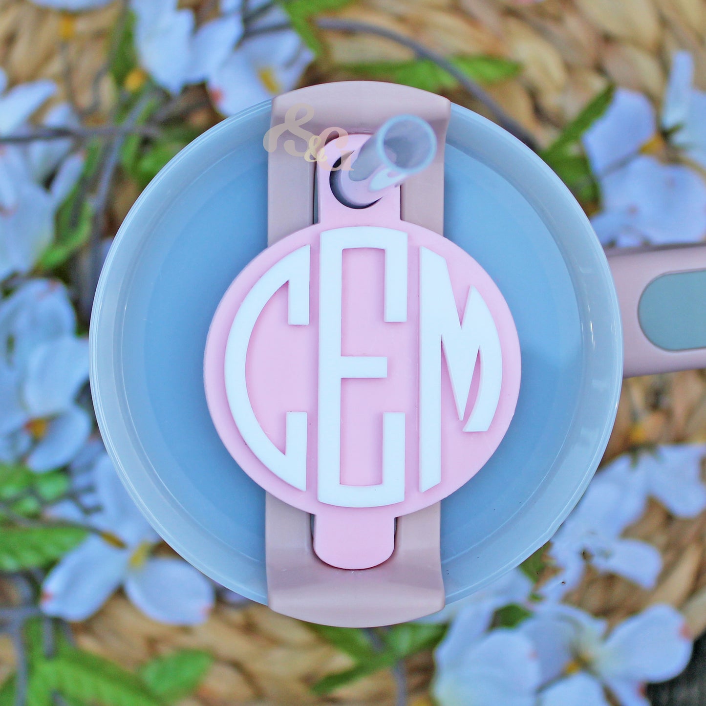 Monogram Stanley Name Topper- Round Style
